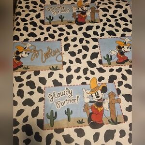 Vintage Chatham Mickey Mouse Blanket~ Howdy Partner